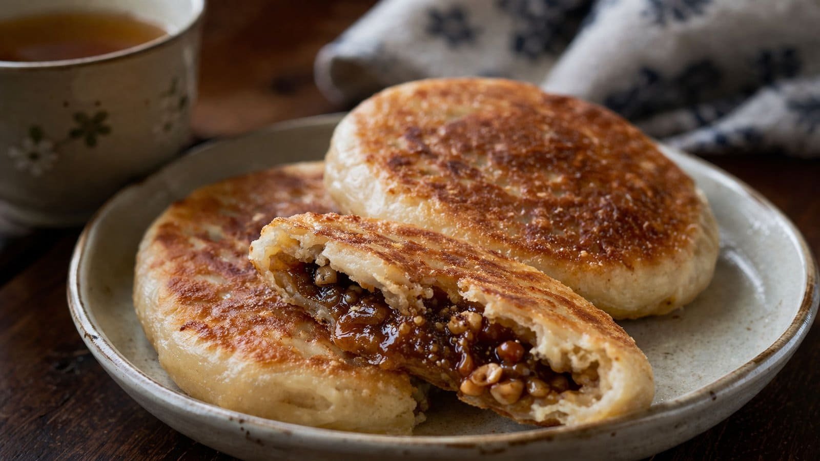 Hotteok (Sweet Korean Pancakes)
